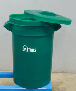 DUSTBIN 100LTRS GREEN WITH LID